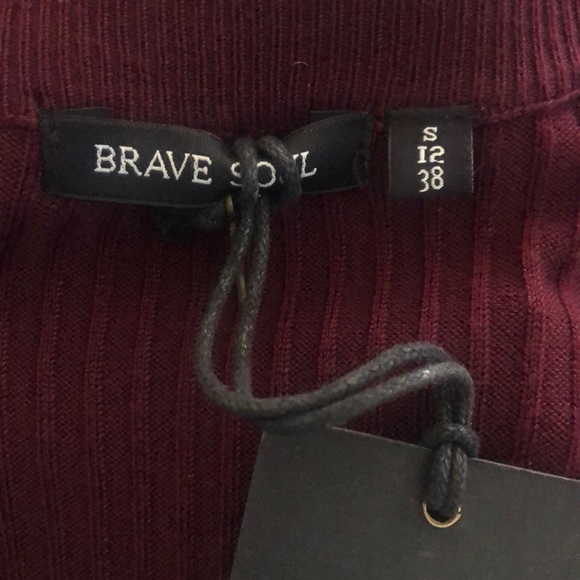๐HOST PICK๐ ASOS Brave Soul "Goswell" Burgundy Sweater Dress - Picture 9 of 11